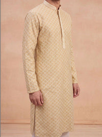 House of Chikankari Men Geometric Printed Kurta