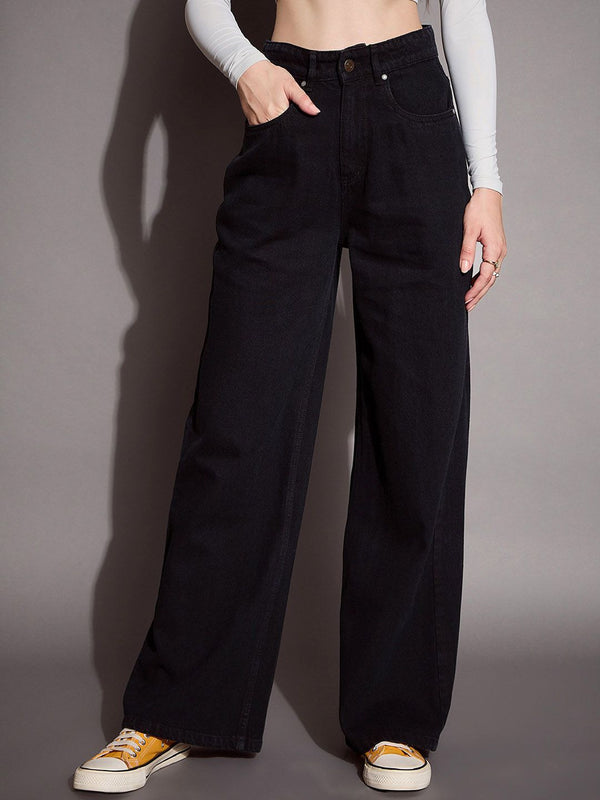 SASSAFRAS BASICS Women Comfort Flared High-Rise Jeans