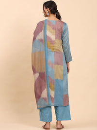 Mamicha Women Printed Regular Pure Cotton Kurta with Palazzos & With Dupatta
