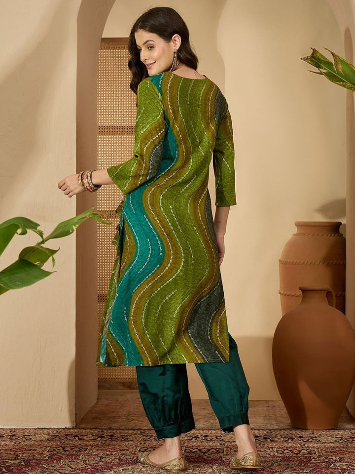 Kalini Women Abstrak Dicetak Harian A-Line Kurta