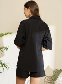 Berrylush Shoulder Straps Top and Shirt With shorts
