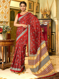 Saree mall Ethnic Motifs Art Silk Bhagalpuri Sarees