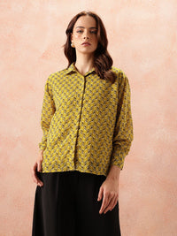 all about you Opaque Printed Casual Shirt