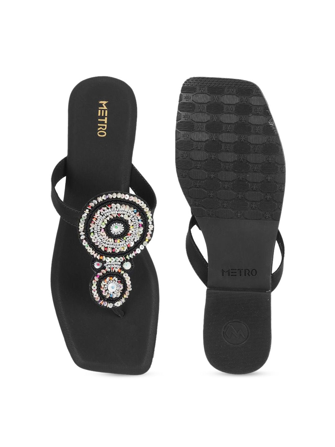 Metro Women Open Toe Flats