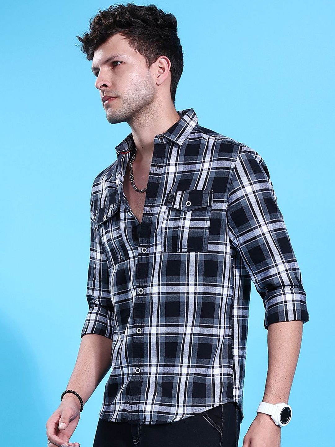 The Indian Garage Co Checked Casual Shirt