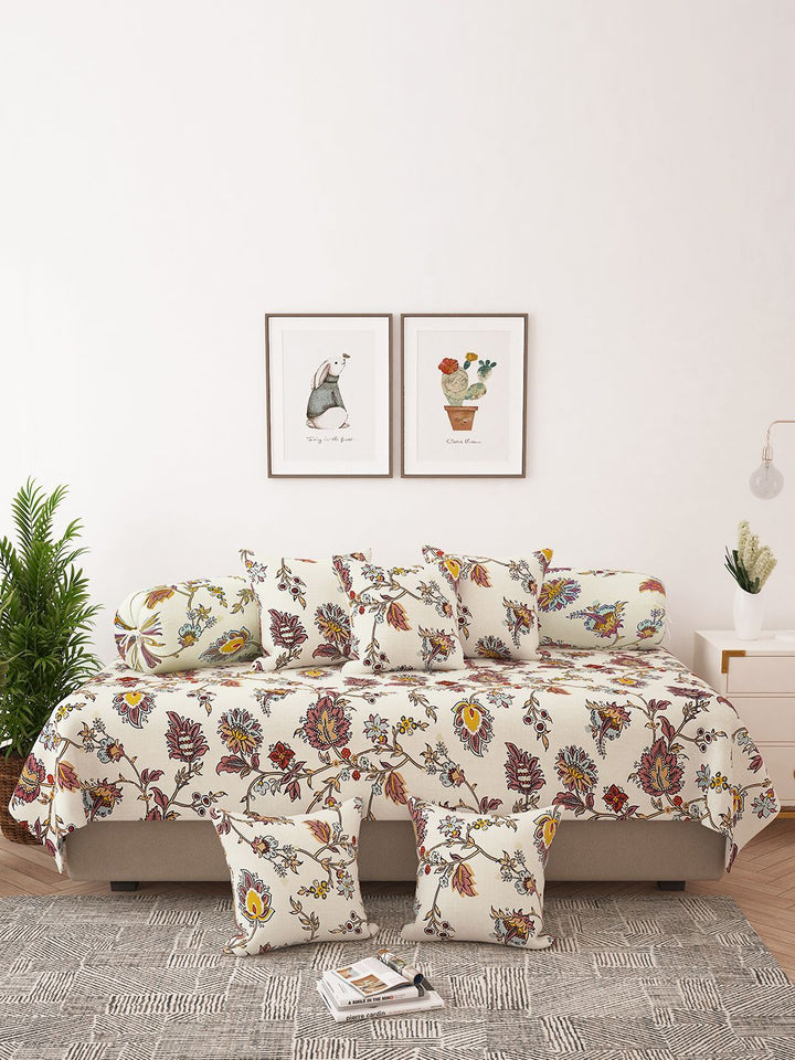 Story@home 8-Piece Satin Finish Diwan Set