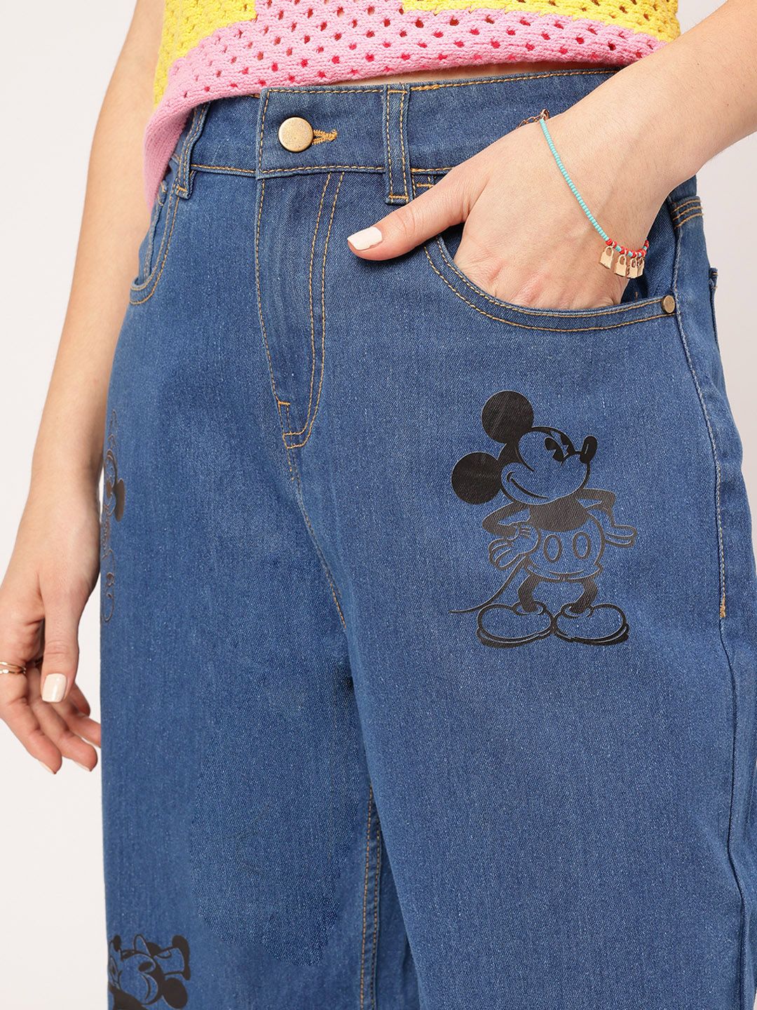 DressBerry Urban Nomad Women Printed Slouchy Fit Jeans