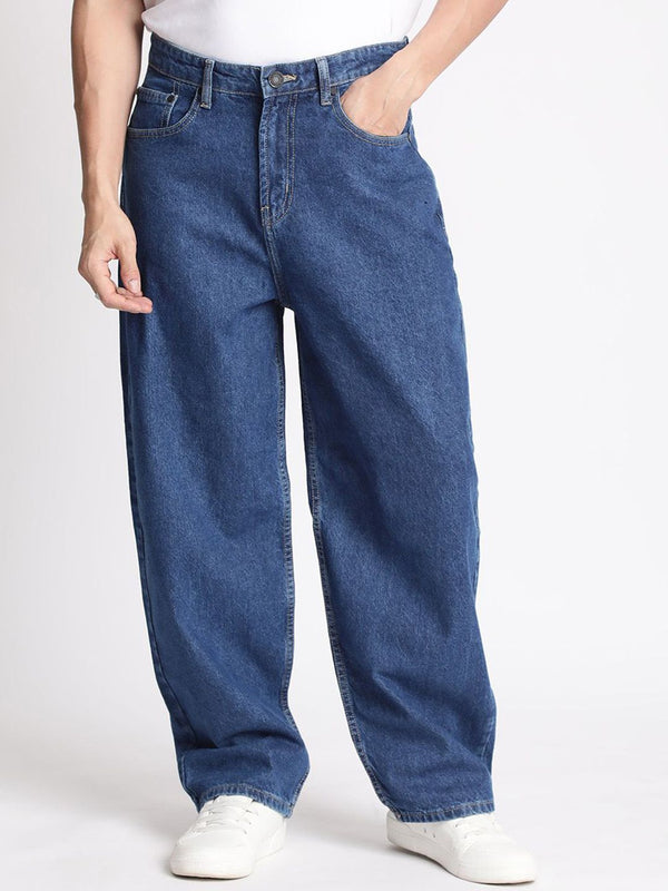 Bene Kleed Mened Loose Balloon Fit High-Rise Jean