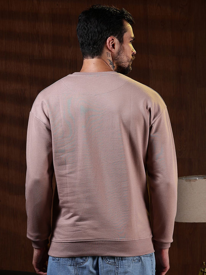 Eszett Lelaki Leher Bulat Lengan Panjang Sweatshirt