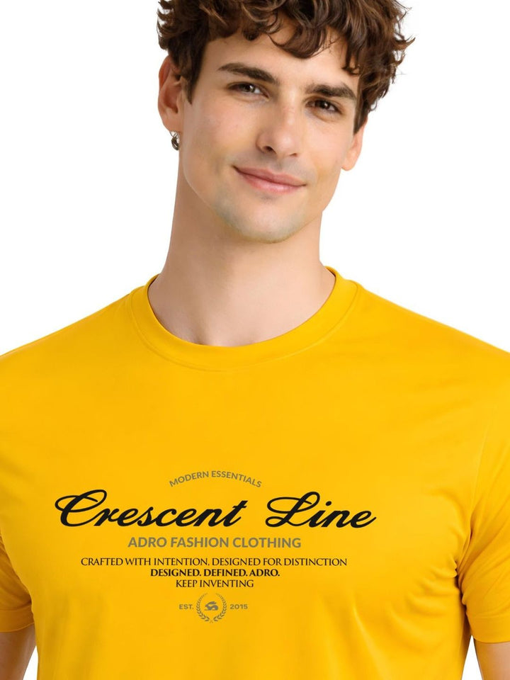 ADRO Men Typography Printed T-shirt