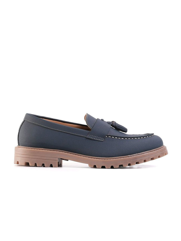 MONKSTORY Cosmopolitan Bold Tassel Loafers  - Blue