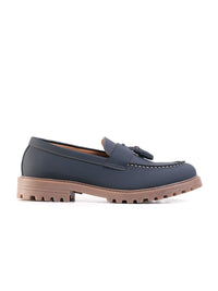 MONKSTORY Cosmopolitan Bold Tassel Loafers  - Blue