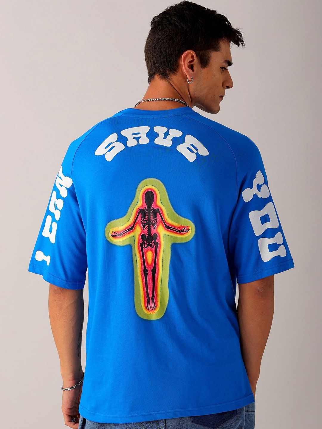 The Indian Garage Co Men Pure Cotton Printed Applique T-shirt