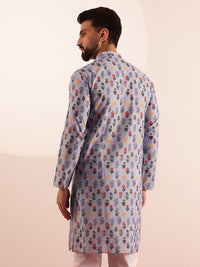 SOJANYA Men Floral Printed Kurta