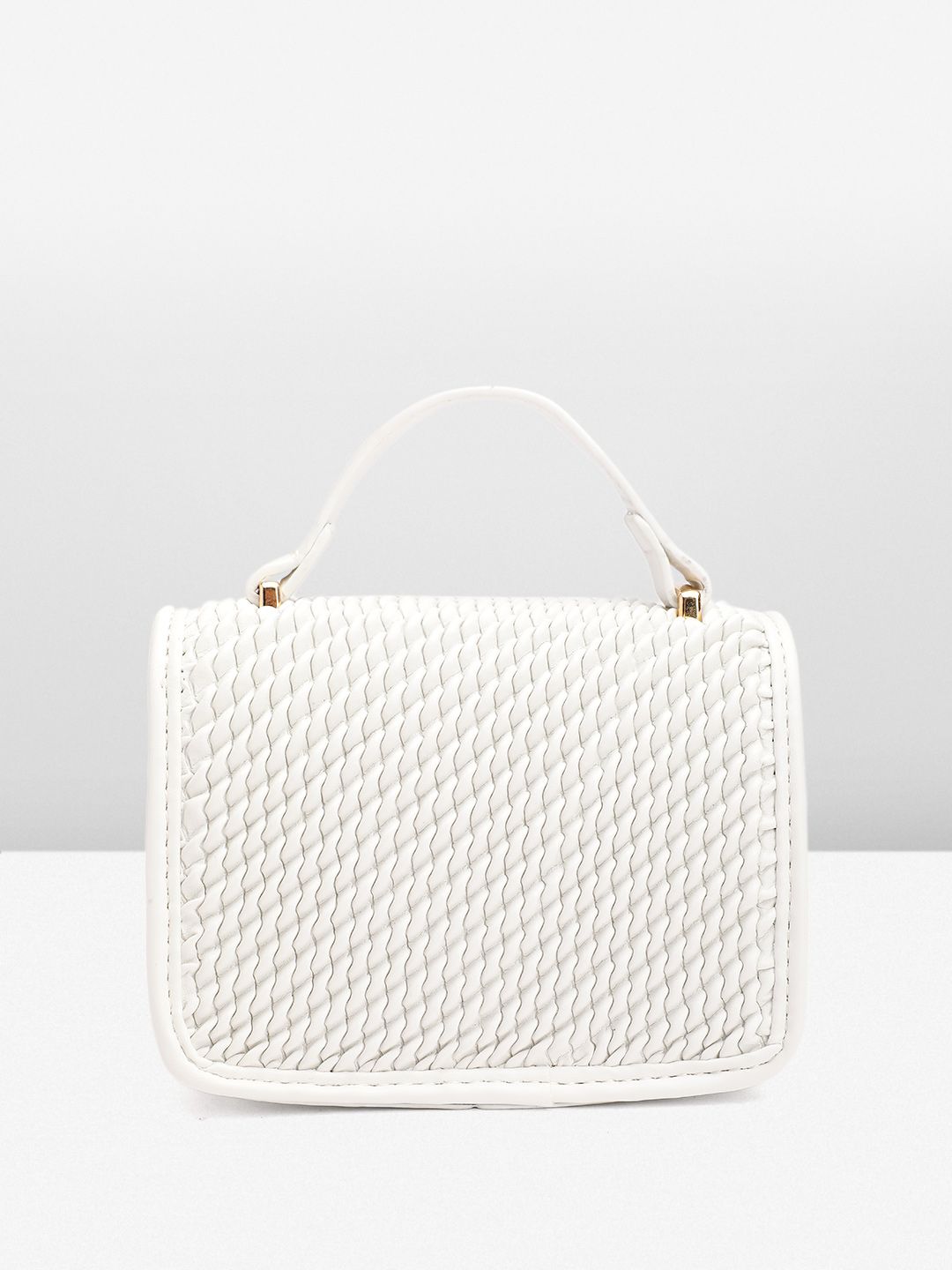 DressBerry Textured Structured Satchel