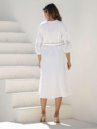 Mamicha Ivory Whisper Cotton Dress
