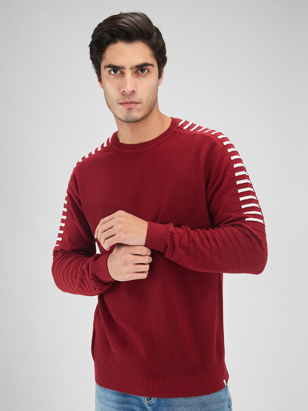 SPYKAR Men Striped Pullover