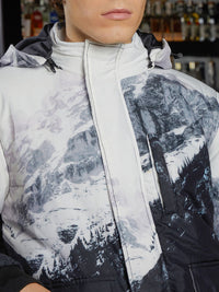 Jaket Sutra Lelaki Kampus Lelaki Ringan dengan Patchwork
