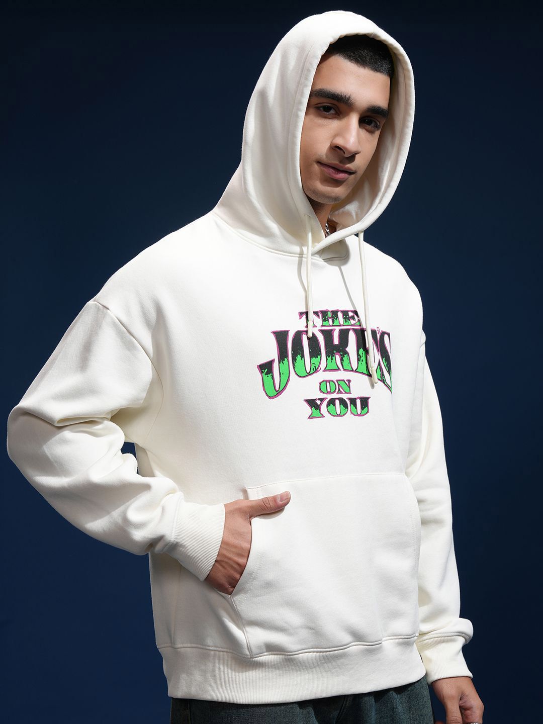 HIGHLANDER Men Oversized Drop Shoulder Hoodie Sweatshirt