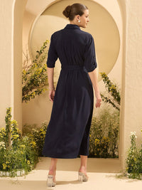Antheaa Women Shirt Midi Dress