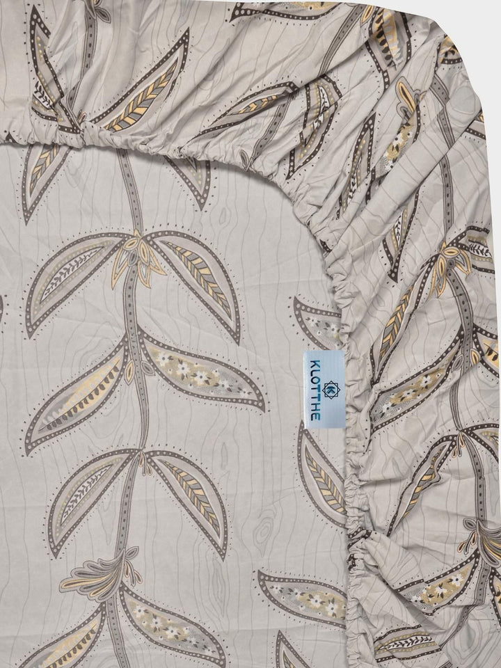 KLOTTHE Beige 300 TC Polycotton Fine King Bedsheets