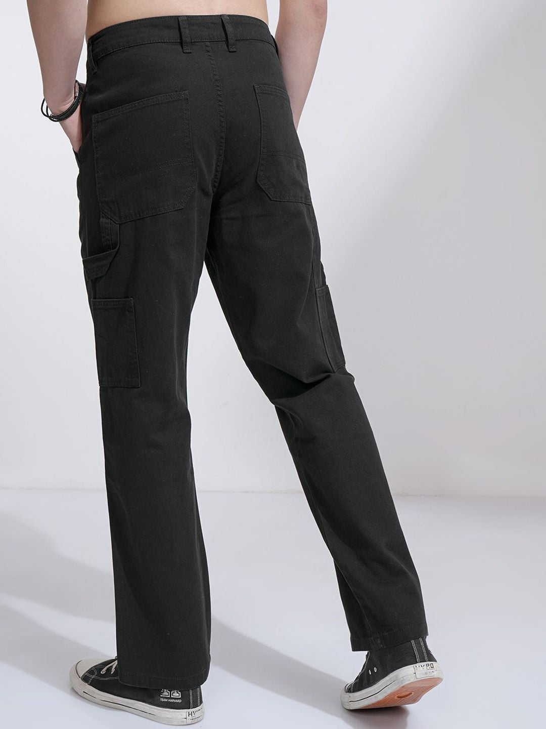 HIGHLANDER Men Cotton Carpenter Fit Cargos Trousers