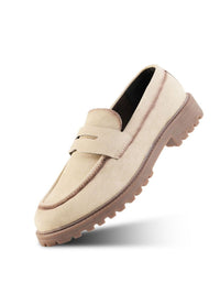 MONKSTORY Cosmopolitan Dune Penny Loafers - Beige