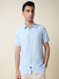 Thomas Scott Men Embroidered Regular Fit Casual Shirt