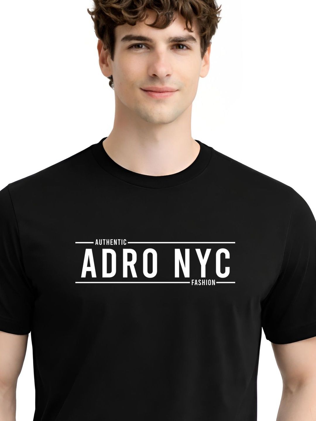 ADRO Men Typography Printed T-shirt