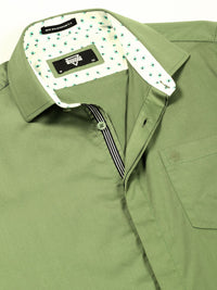 Thomas Scott Men Premium Cutaway Collar Solid Cotton Formal Shirt