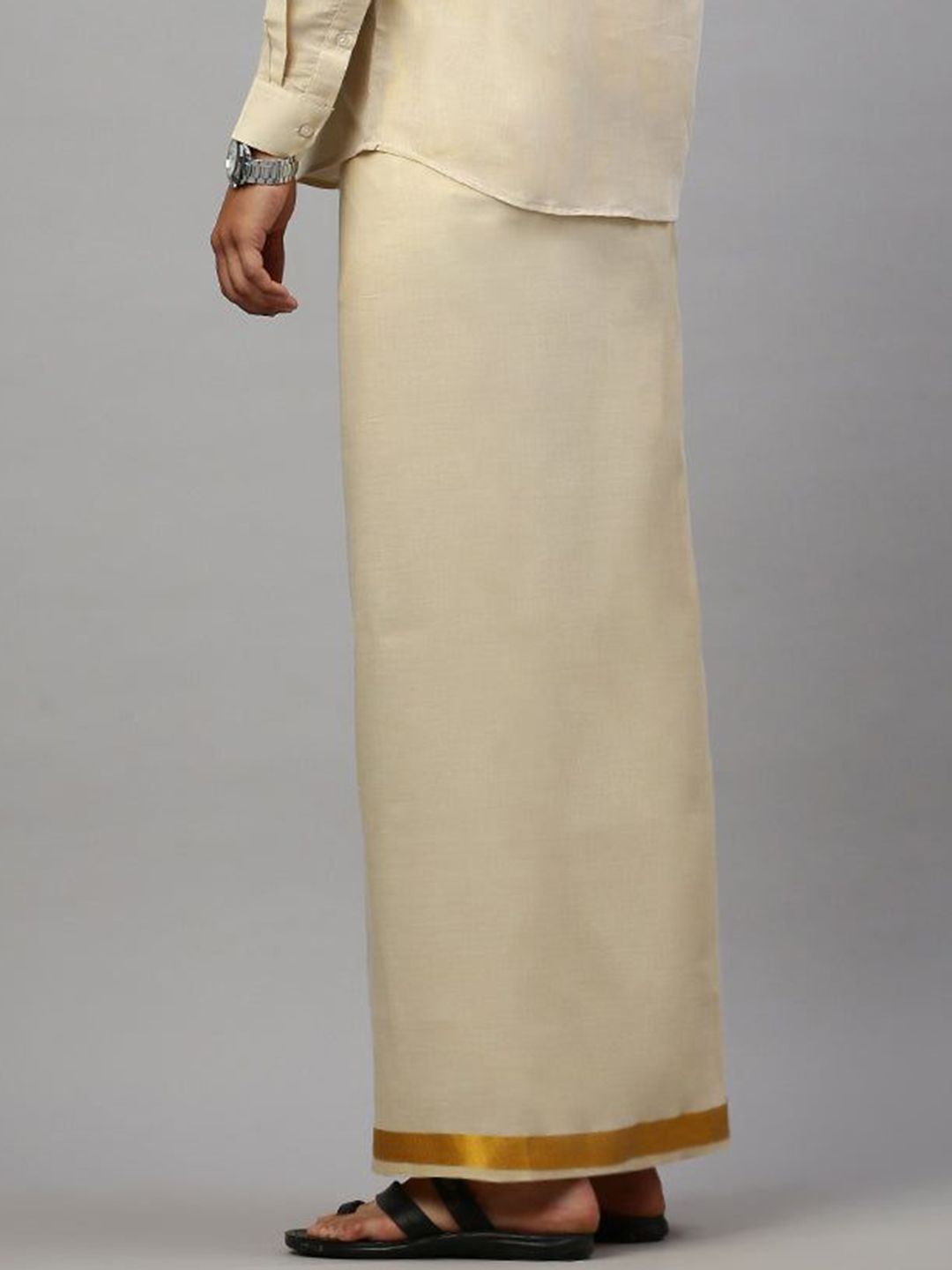 Ramraj Men Solid Adjustable Dhoti