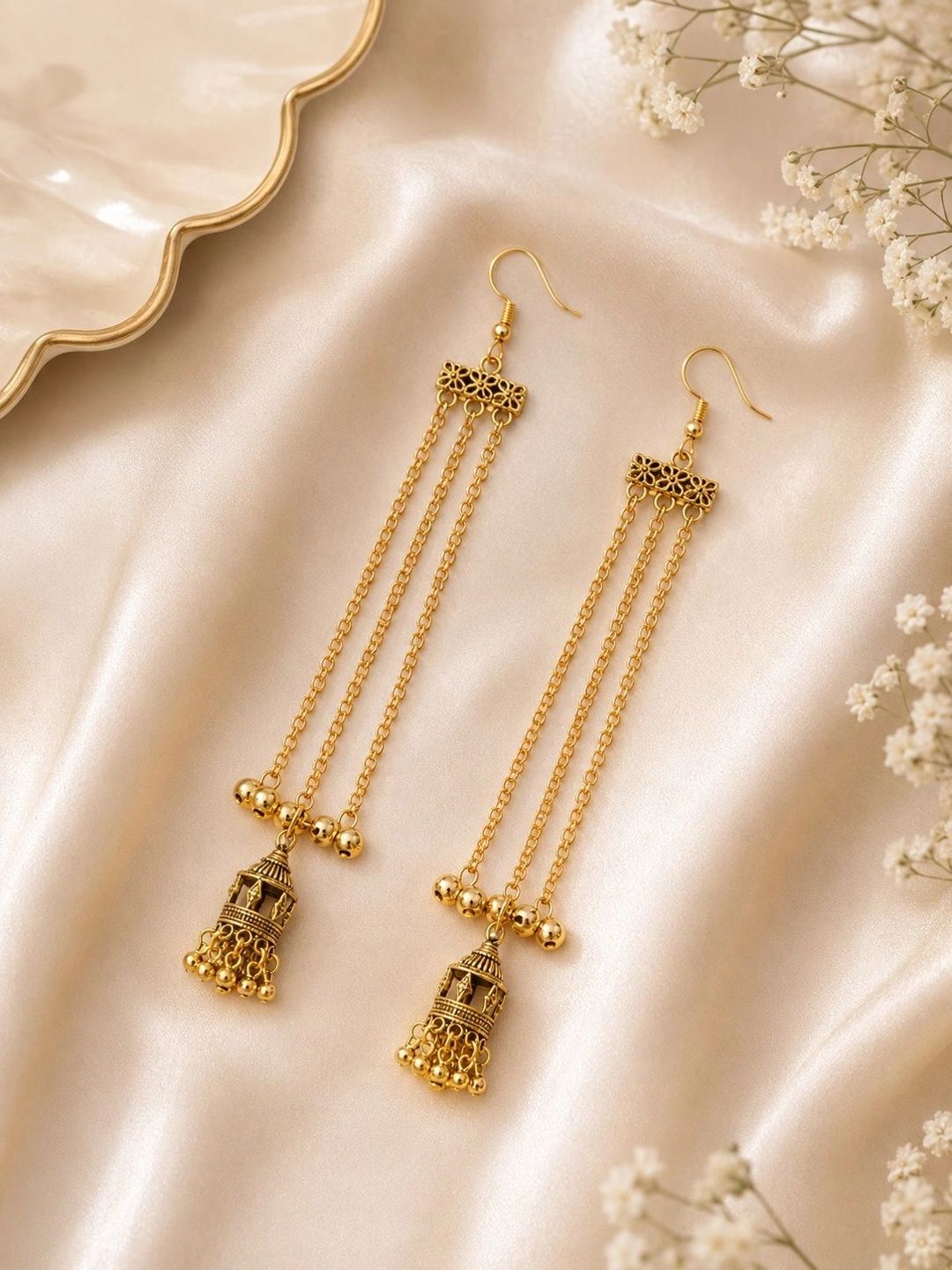 PANASH Circular Jhumkas Earrings