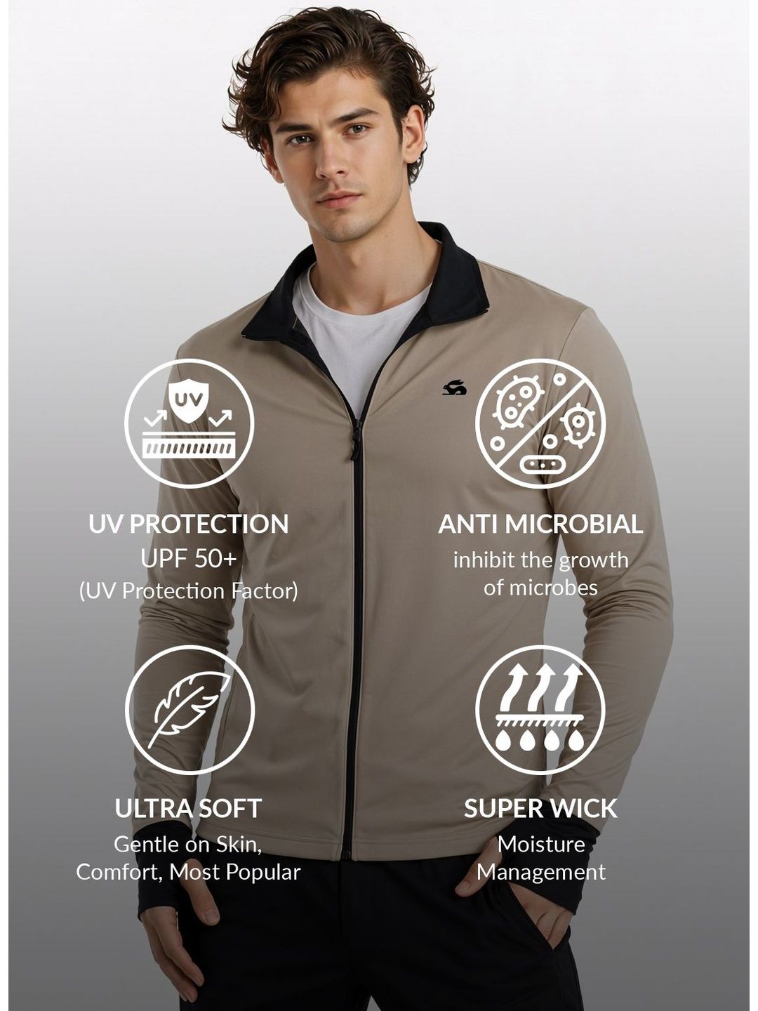 ADRO Men Lightweight Sporty Jacket
