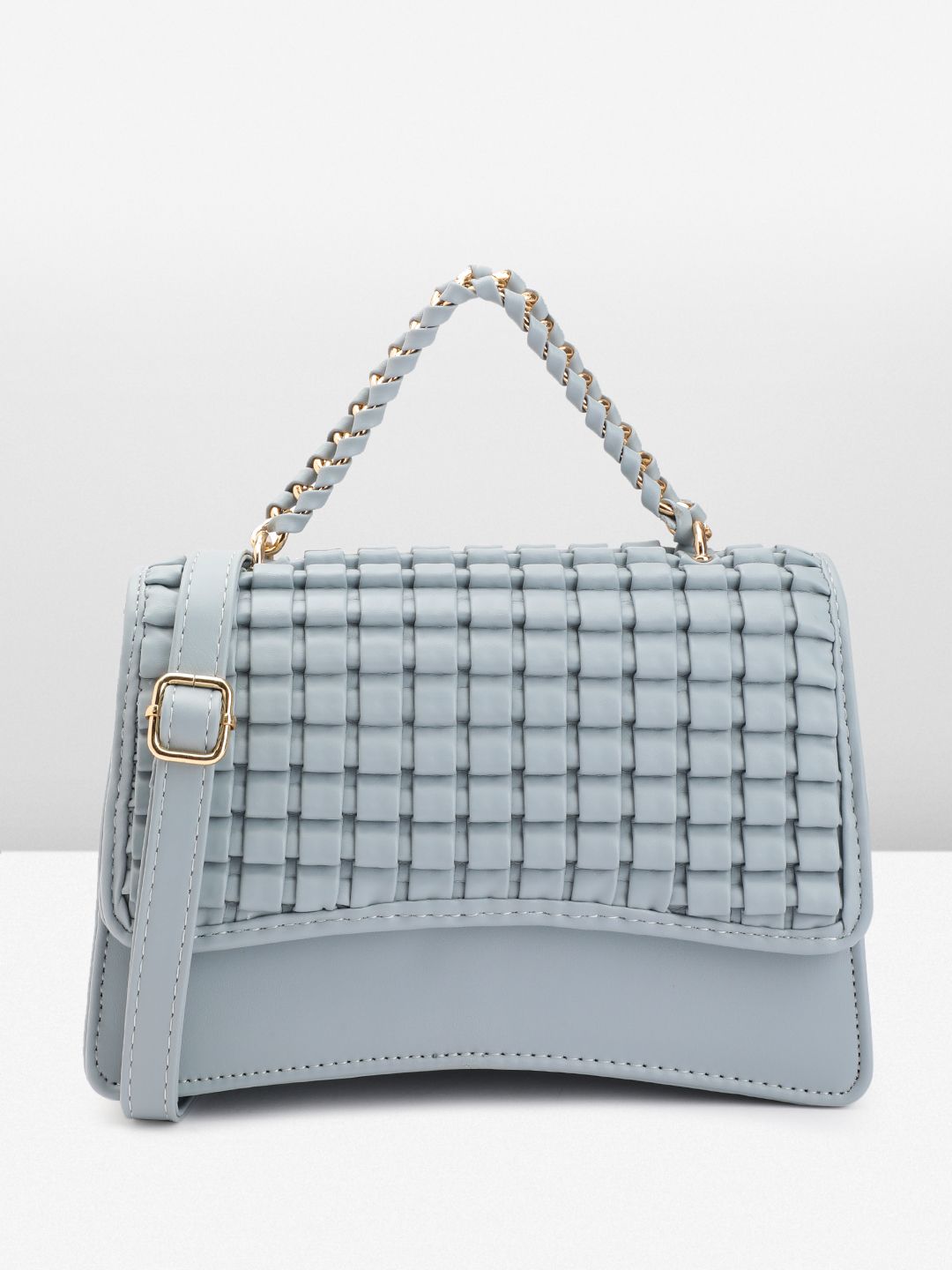 DressBerry Textured Structured Satchel