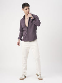VASTRADO Men Classic Slim Fit Opaque Casual Shirt