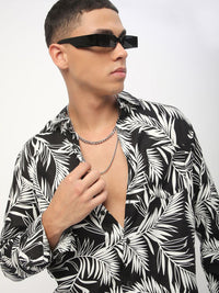 VASTRADO Men Classic Slim Fit Floral Printed Casual Shirt