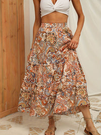 DressBerry Printed A-Line Midi Skirt