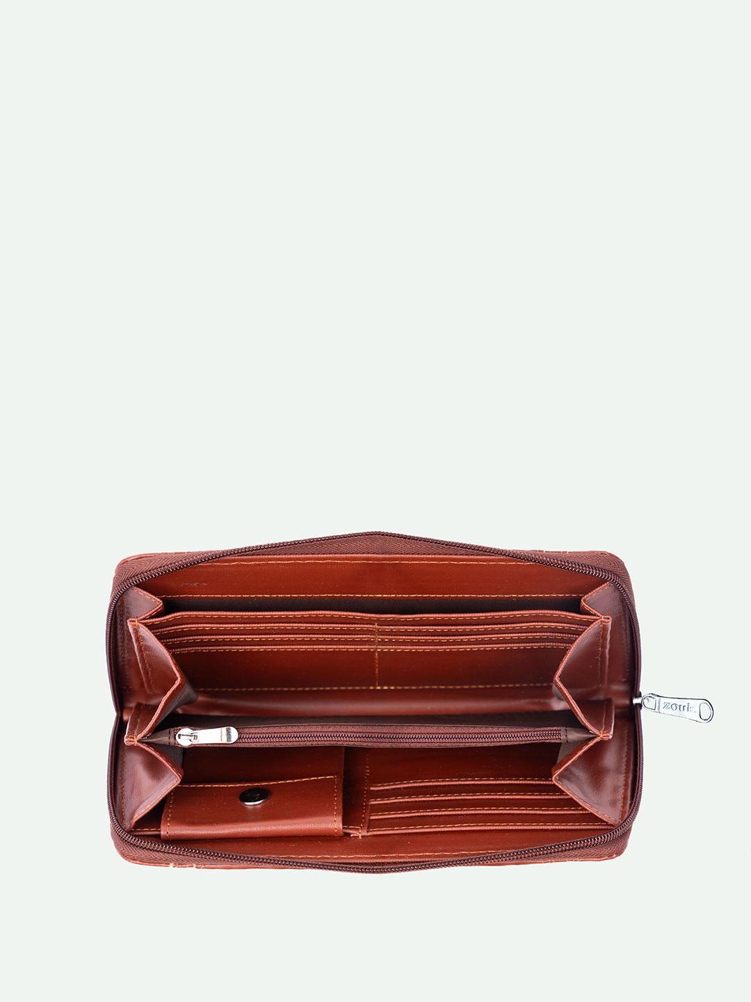 ZOUK Women Arika Zipper Wallet Kolkata Nouveau