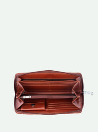 ZOUK Women Arika Zipper Wallet Kolkata Nouveau