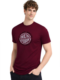ADRO Men Typography Printed T-shirt