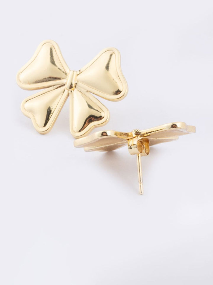 VOGUE PANASH Stainless Steel 18K Gold-Plated Contemporary Studs