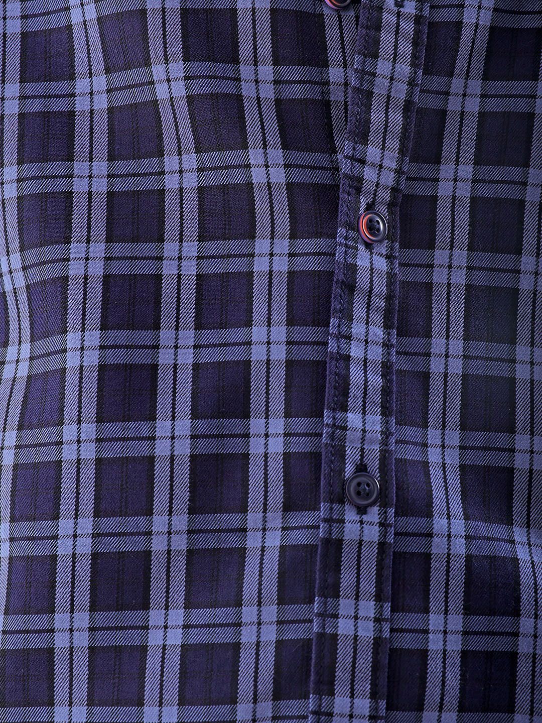 The Indian Garage Co Men Slim Fit Cotton Checked Casual Shirt