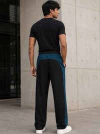 Eszett Black High-Rise Solid Joggers