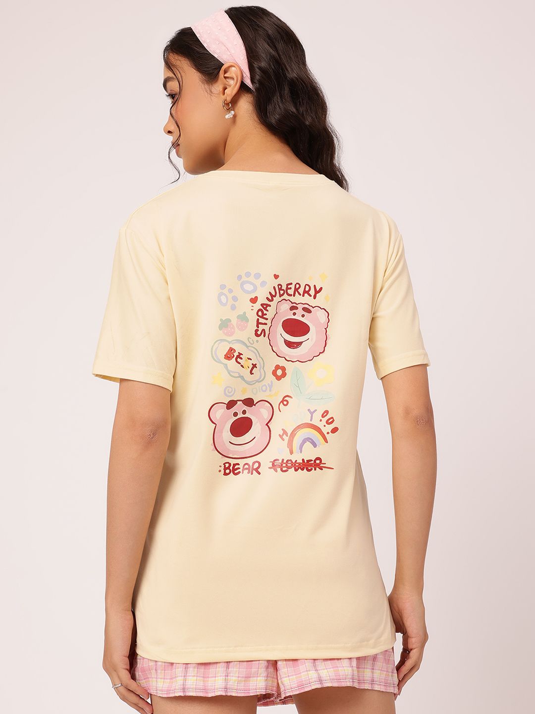 DressBerry Bear-y Cute Drop-It Sleeves Graphic Tee