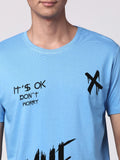 ADRO Men Graphic Printed Round Neck Cotton T-shirt