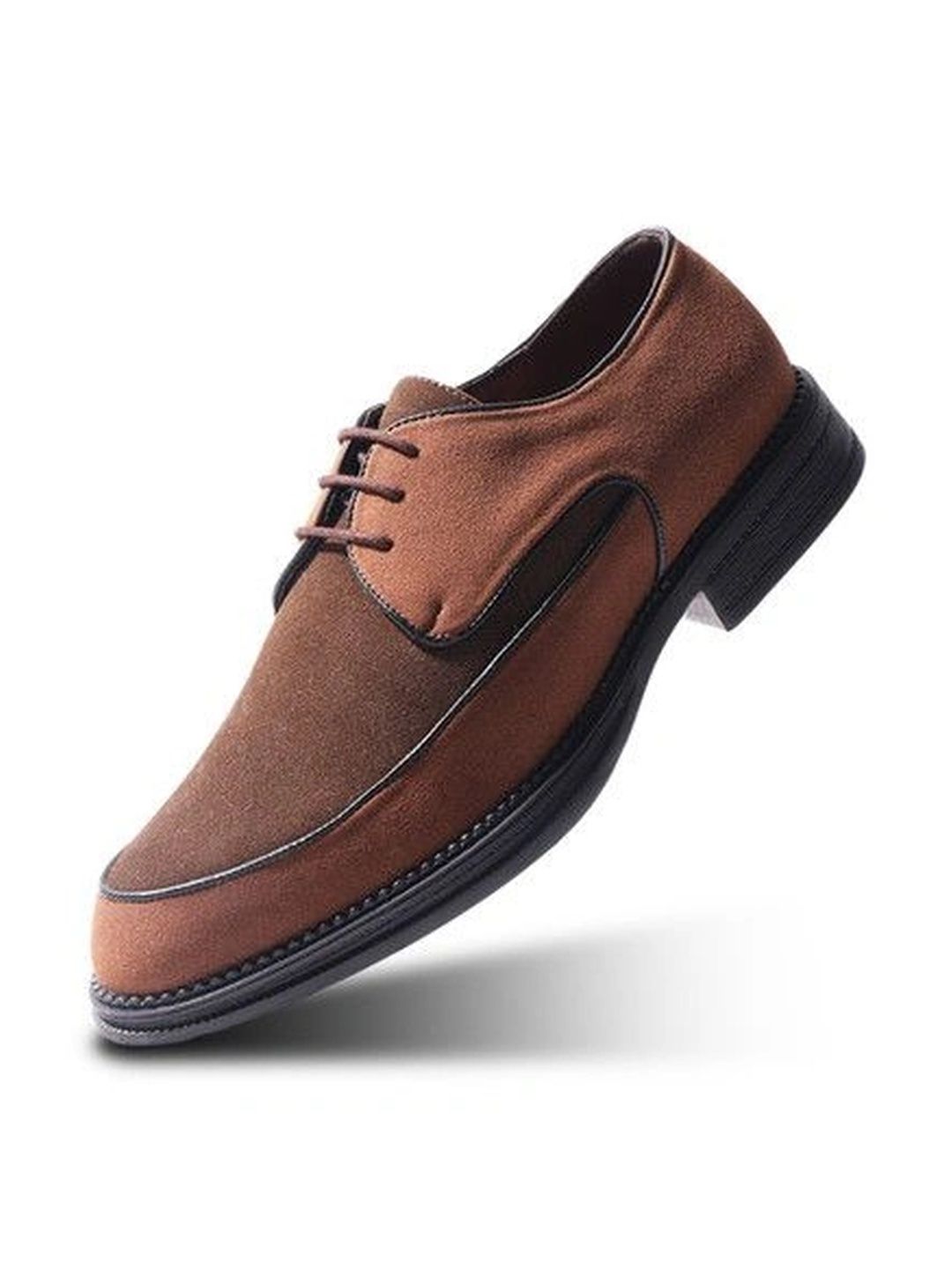 MONKSTORY Brown & Tan Atelier 1860 Dual Tone Derby Lace-Ups