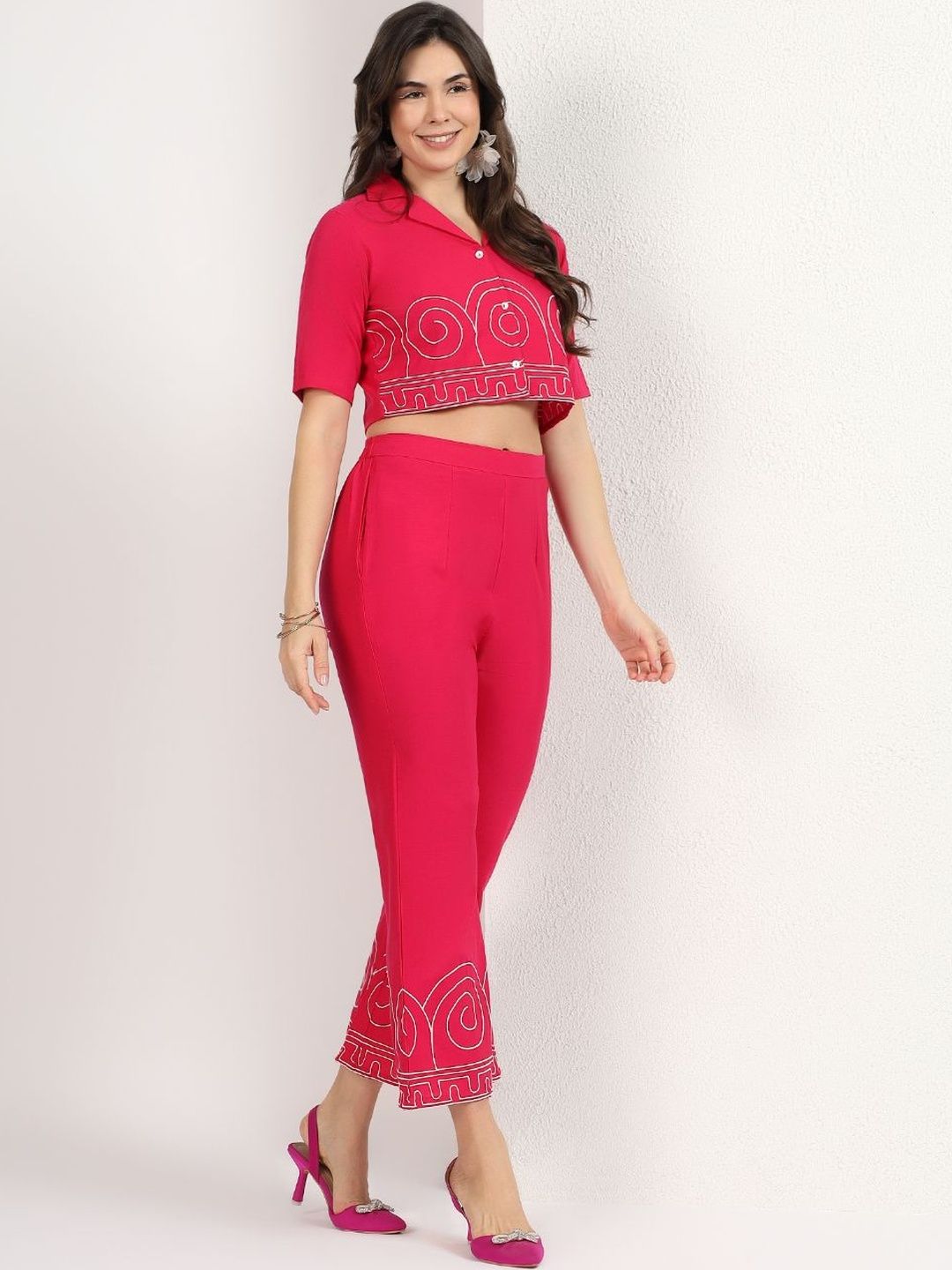 Baju Sulam Mamicha dengan Seluar