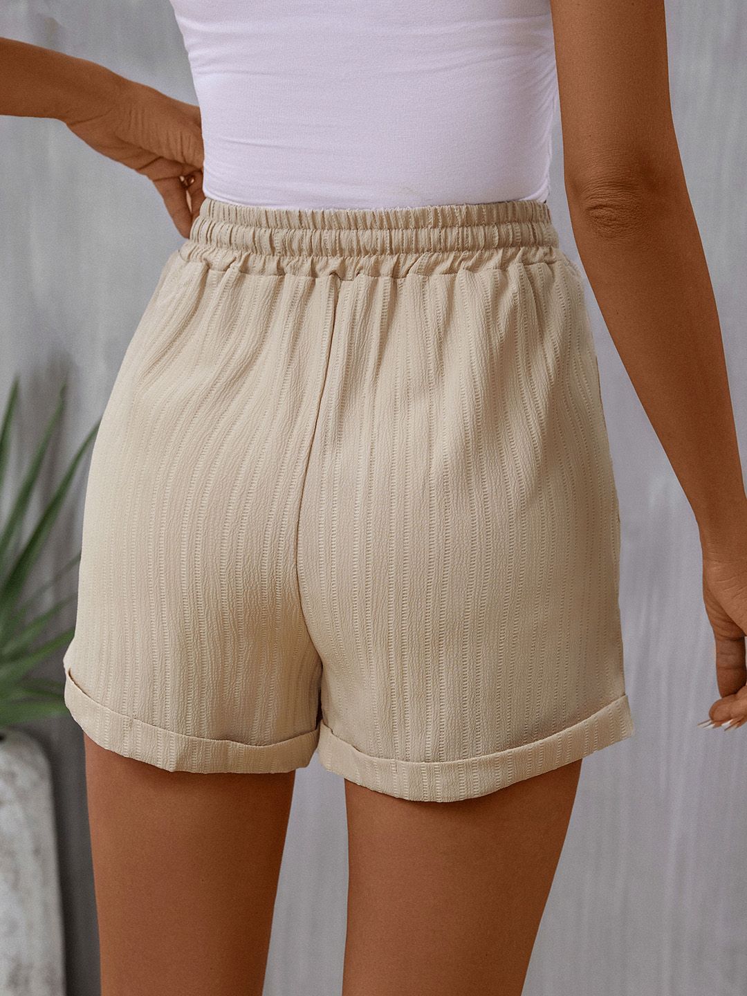 DressBerry Women Self Striped Shorts
