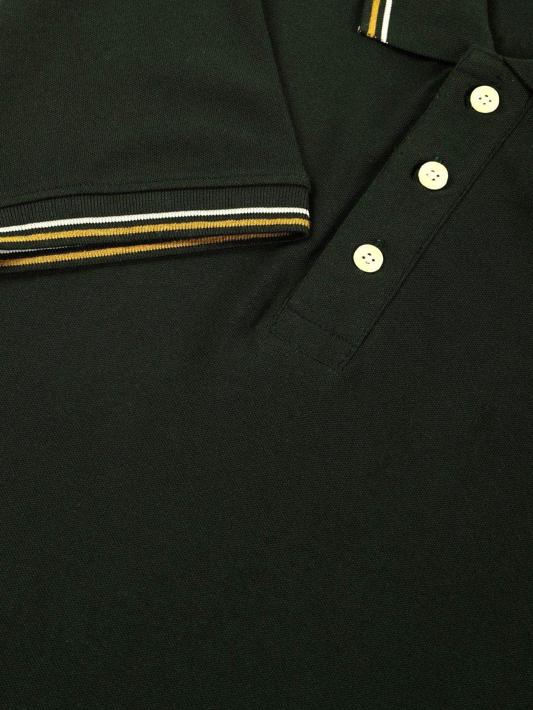 Thomas Scott Men Solid Polo Collar Cotton T-shirt