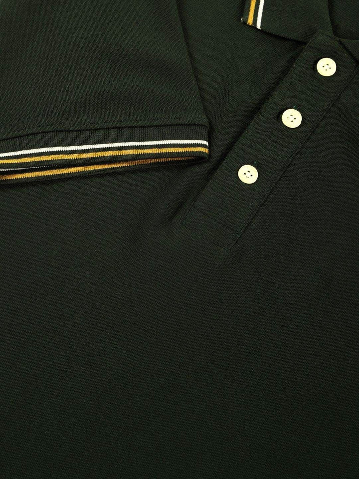 Thomas Scott Men Solid Polo Collar Cotton T-shirt